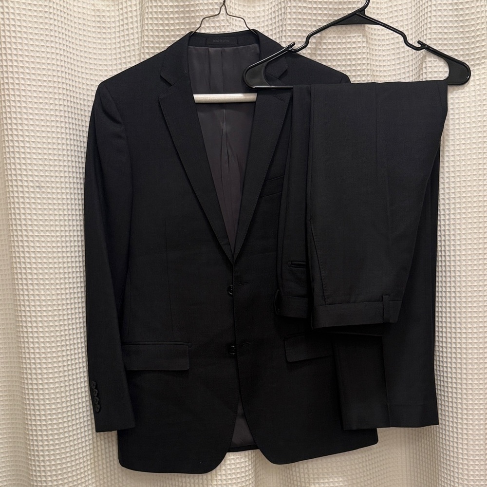 Men's Black Suit Jacket & Pants - Classic Two-Piece Suit